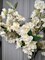 Sakura White Cream Silk Cherry Blossom – 34” Set of 3 | Artificial Flower Branches for Home, Wedding, Event, and Spring Décor | Realistic Faux Japanese Cherry Blossom Stems